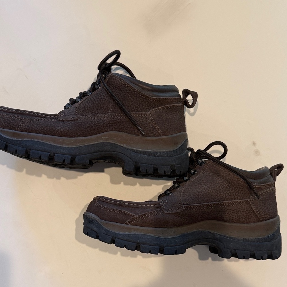 Sonoma Men's Dark Brown “Alpine” Leather Hiking Shoes/Boots - Picture 5 of 9